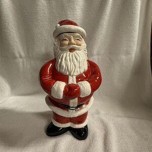 Vintage Ceramic Winking Santa Claus 12"Hand‎ Painted Christmas St Nick